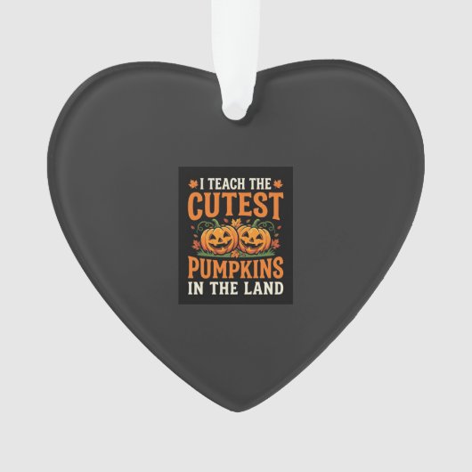 ハロウィン先生 かわいいカボチャ デザイン 1 オーナメント (正面)