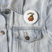 ハロウィン先生Tシャツ 楽しい箒 トラブル デザイン 缶バッジ (インサイチュ)