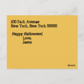 ハロウィン写真はがき ポストカード (裏面)