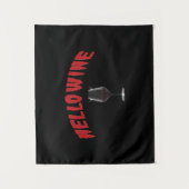 ハロウィン写真撮影用タペストリー「ハロー ワイン」 タペストリー (正面)