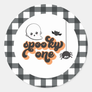 ハロウィン初お誕生日おめでとう1歳 ラウンドシール