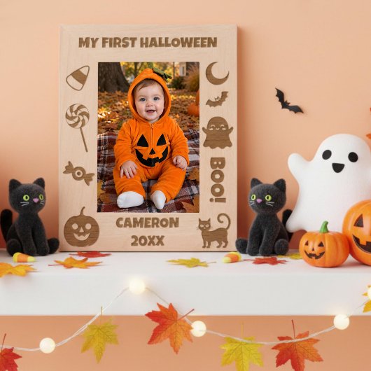 ハロウィン初年度のお祝い レーザー彫刻フレーム