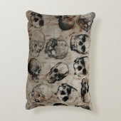 ハロウィン動揺してヴィンテージスカル アクセントクッション (裏面(縦))