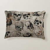 ハロウィン動揺してヴィンテージスカル アクセントクッション (裏面)