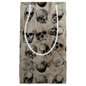 ハロウィン動揺してヴィンテージスカル スモールペーパーバッグ (正面)