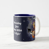 ハロウィン博士飾-スタイルの中の魔女 ツートーンマグカップ (正面右)