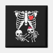 ハロウィン双子妊娠発表ユーモアスケレ マグネット (正面)