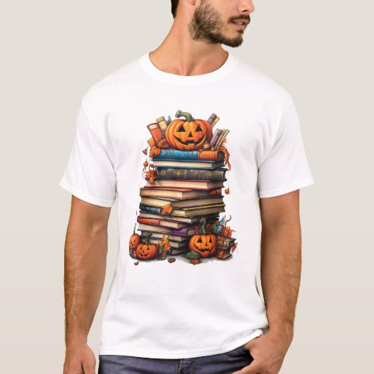 ハロウィン司書本好き Tシャツ (正面)