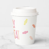 ハロウィン名門私立校風ののトリックまたは治療 紙コップ (裏面)