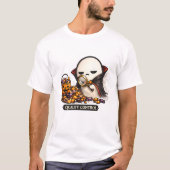 ハロウィン品質管理 かわいいヴァンパイア Tシャツ (正面)