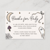 ハロウィン図解入りの、写真付きのの赤ちゃんシャワーベビー本 エンクロージャーカード (正面)