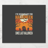 ハロウィン墓地デザイン_1 スパークリングワインラベル (シングルラベル)