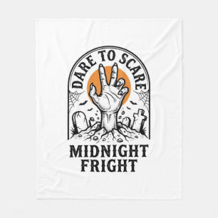 ハロウィン墓地ヴィンテージ怖い手Tシャツ_1 フリースブランケット