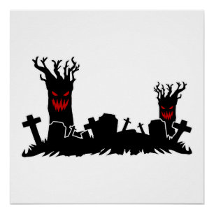 ハロウィン墓地 ポスター