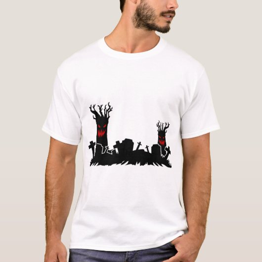 ハロウィン墓地 Tシャツ (正面)