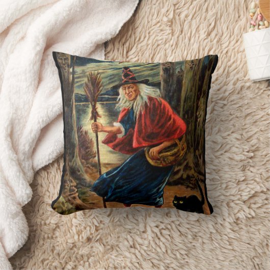 ハロウィン夜の魔法使い クッション (ブランケット)