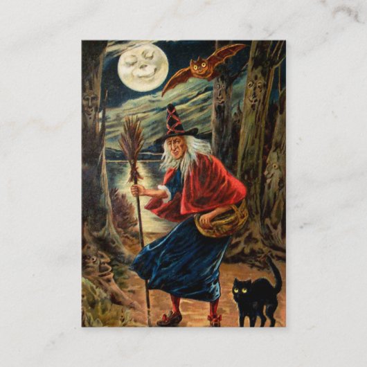 ハロウィン夜の魔法使い 名刺 (正面)