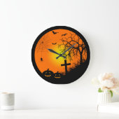 ハロウィン夜 ラージ壁時計 (ホーム)
