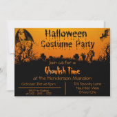 ハロウィン大人コスチュームパーティー招待状 サンキューカード (正面)