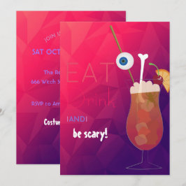 ハロウィン大人パーティーで食べて飲んでハロウィンを楽しもう 招待状