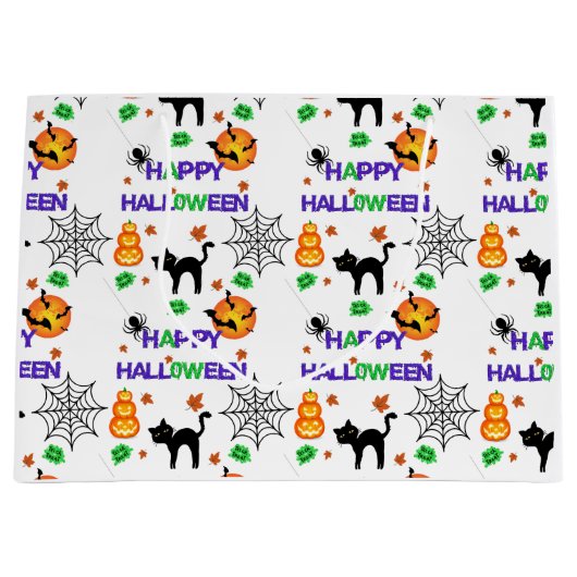 ハロウィン大型ギフトバッグ ラージペーパーバッグ (正面)