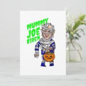 ハロウィン大統領ジョー・バイデン・ミイラ 招待状 (スタンド正面)