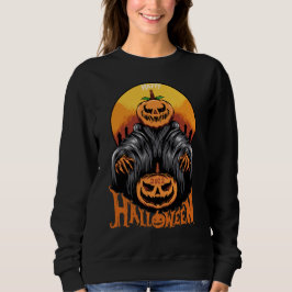ハロウィン女子のためのおばけパンプキンTシャツ スウェットシャツ