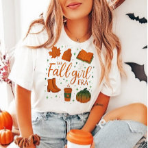 ハロウィン女子の時代のTシャツ、秋の女の子のシャツギフト、TS12