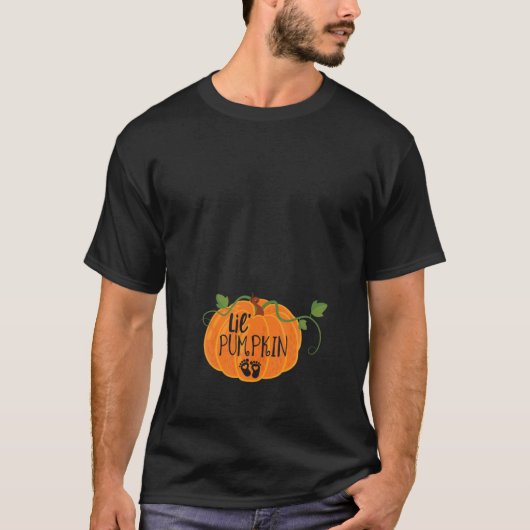ハロウィン妊娠告知リルのカボチャ費用 Tシャツ (正面)