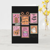 ハロウィン妊娠発表 面白いゴーストベイビー カード (黄色い花)