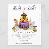 ハロウィン子供用衣装コンテストのお菓子とスイーツ (正面)