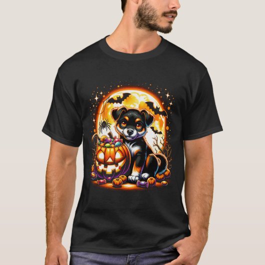 ハロウィン子犬Tシャツ5 Tシャツ (正面)