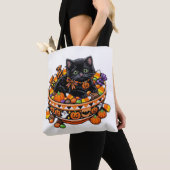 ハロウィン子猫トートバッグ トートバッグ (クローズアップ)