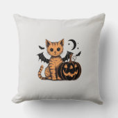 ハロウィン子猫 クッション (正面)
