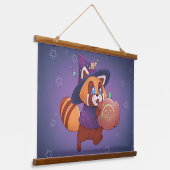 ハロウィン宇宙パンダ 吊り下げ型タペストリー (傾斜あり)