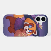 ハロウィン宇宙パンダ iPhone 16ケース (裏面横)