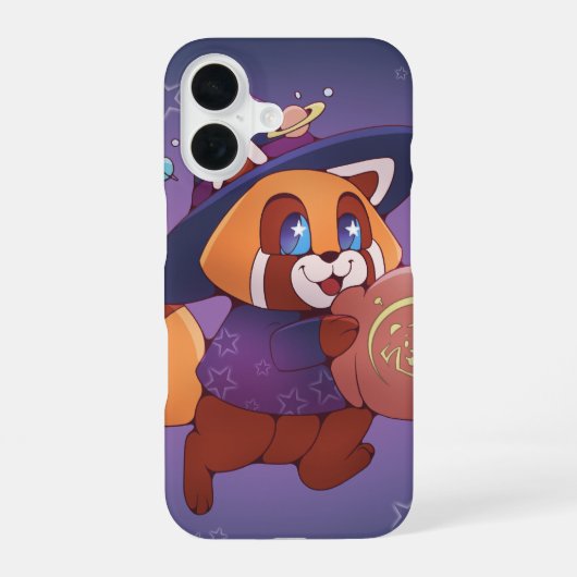 ハロウィン宇宙パンダ iPhone 16ケース (裏面)