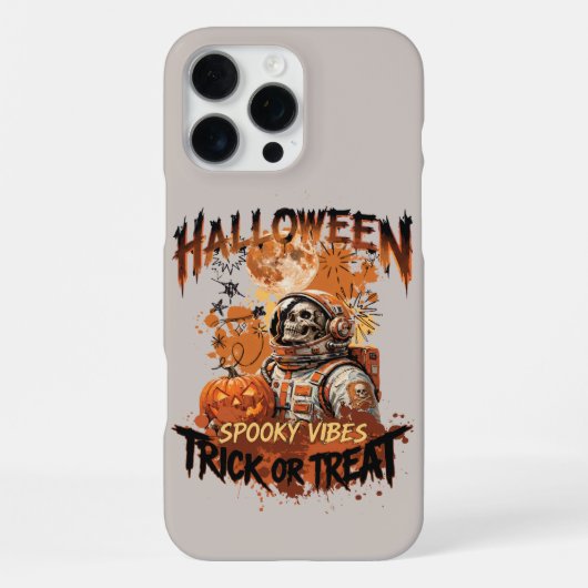 ハロウィン宇宙飛行士スマホケース iPhoneケース (裏面)