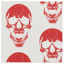 ハロウィン完全に死んでいなヴァンパイアスカル怖いモンスターレッド ファブリック