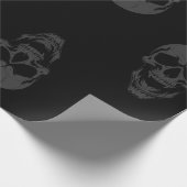 ハロウィン完全に死んでいなヴァンパイアスカル怖いモンスター ラッピングペーパー (角)