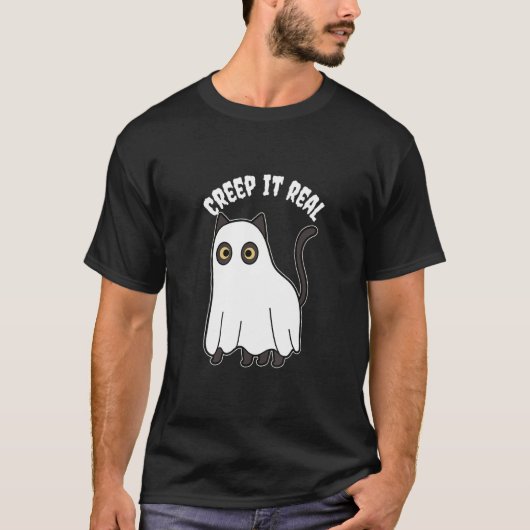 ハロウィン実在の猫 Tシャツ (正面)