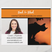 ハロウィン実在エステートに戻る黒い販売の家 チラシ (正面)