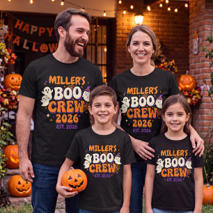 ハロウィン家族お揃いTシャツ Boo Crew ゴースト Tシャツ