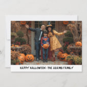 ハロウィン家族写真カード, ハロウィン (正面)