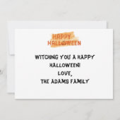 ハロウィン家族写真カード, ハロウィン (裏面)