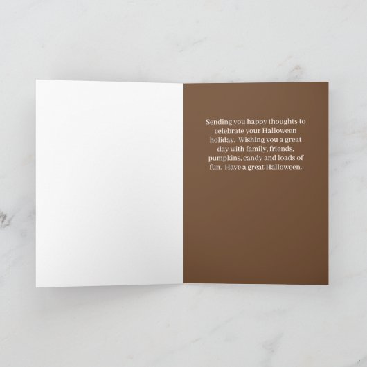 ハロウィン家族向けカード かぼちゃ サンキューカード (内部)