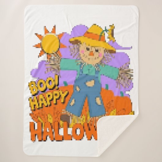 ハロウィン少年  シェルパブランケット (正面)