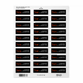 ハロウィン差出人住所 ラベル (フルシート)