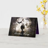 ハロウィン巻線 カード (黄色い花)