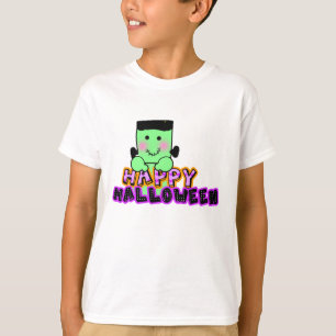 ハロウィン幸せなフランケンシュタイン Tシャツ